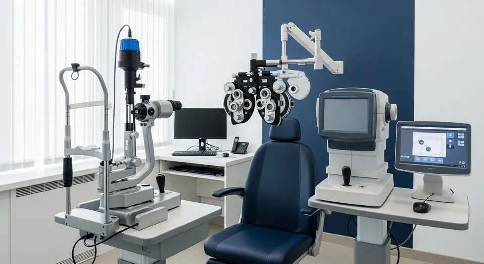 Modern eye examination equipment